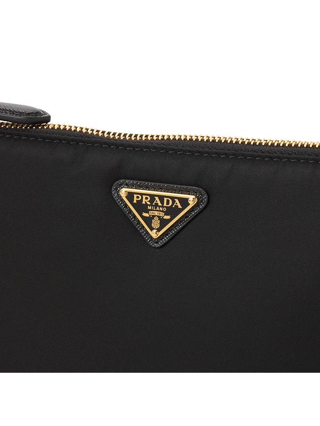 Triangle Logo Pouch Shoulder Bag Black - PRADA - BALAAN 7