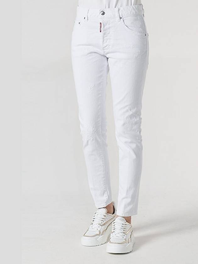 Dyed Skinny Dan Jeans White - DSQUARED2 - BALAAN 3