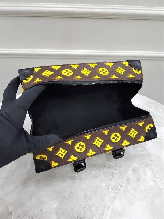 Lux You Monogram Yellow Velvet Speedy Trunk Tote Cross Bag - LOUIS VUITTON - BALAAN 6