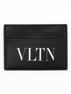 VLTN Logo Card Wallet Black - VALENTINO - BALAAN 4