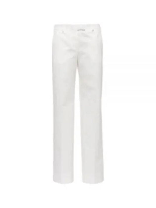Cotton Chino Straight Pants White - MIU MIU - BALAAN 2