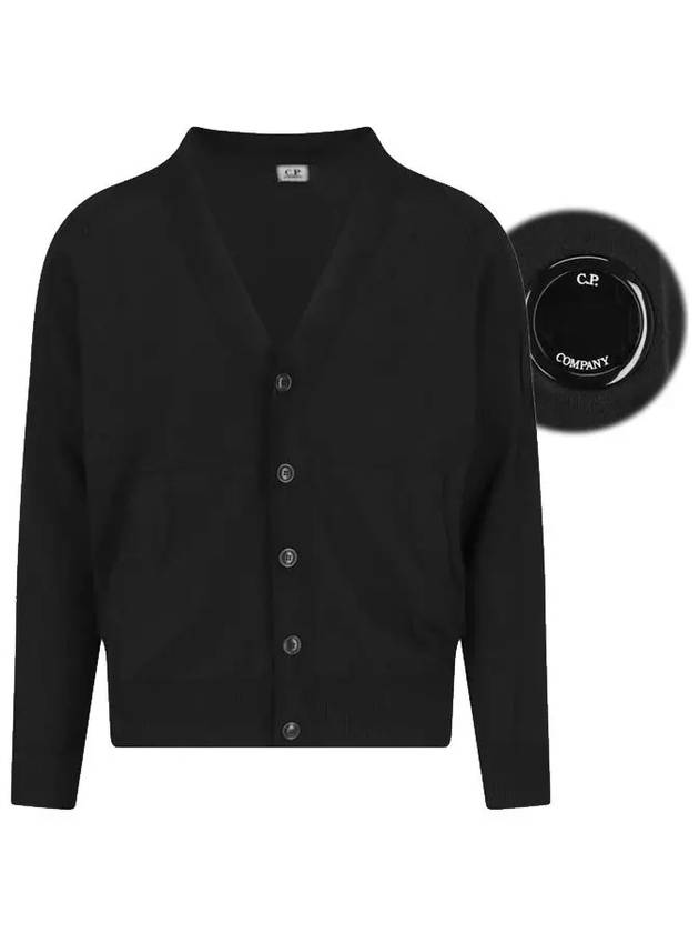 Lens Cotton Cardigan Black - CP COMPANY - BALAAN 2