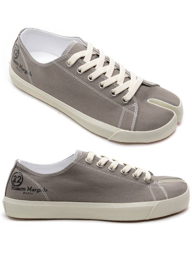 Tabi Canvas Low Top Sneakers Dark Grey - MAISON MARGIELA - BALAAN 2