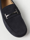 Gomino Double T Suede Driving Shoes Navy - TOD'S - BALAAN 4