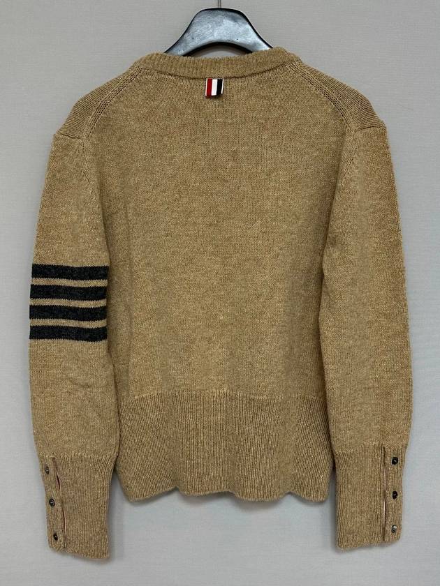 Diagonal full pullover Shetland knit 105 - THOM BROWNE - BALAAN 4