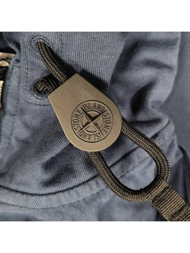 Waffen Patch Zip Up Hoodie Marine Blue - STONE ISLAND - BALAAN 5