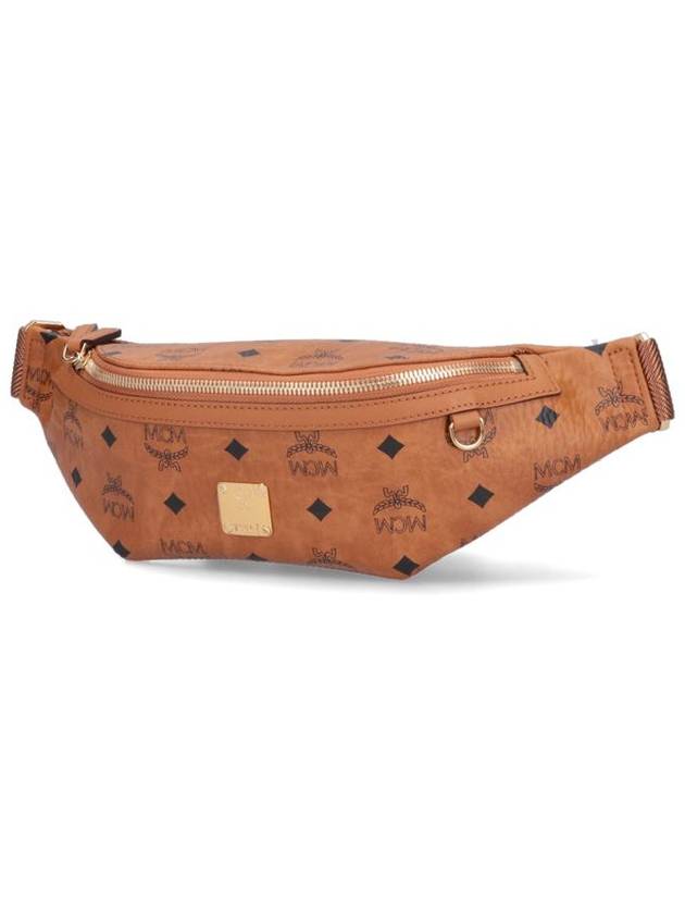 Logo Leather Belt Bag Brown - MCM - BALAAN 3