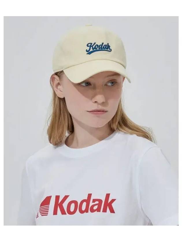 KODAK Lettering Relax Fit Ball Cap YELLOW - KODO - BALAAN 1