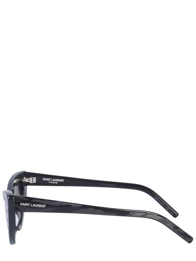 Logo Cat Eye Sunglasses Black - SAINT LAURENT - BALAAN 3