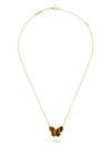 Lucky Alhambra Butterfly Pendant 18K Necklace Gold - VANCLEEFARPELS - BALAAN 3