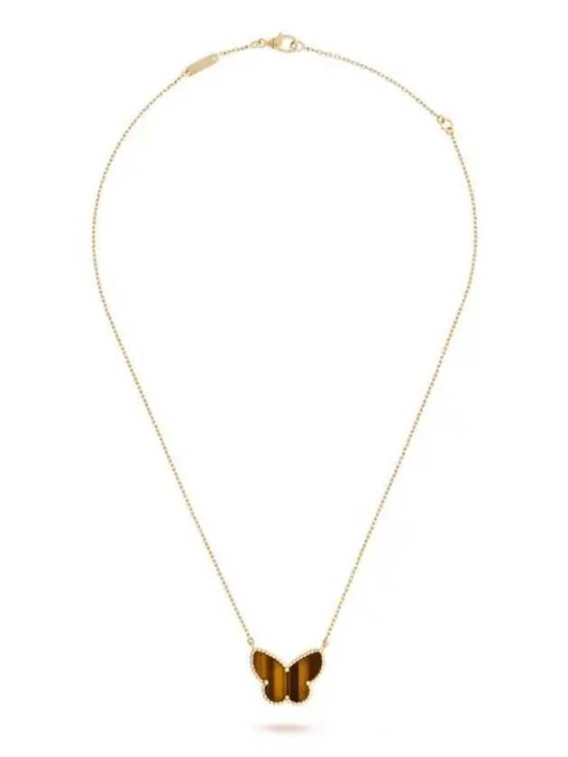 Lucky Alhambra Butterfly Pendant 18K Necklace Gold - VANCLEEFARPELS - BALAAN 3
