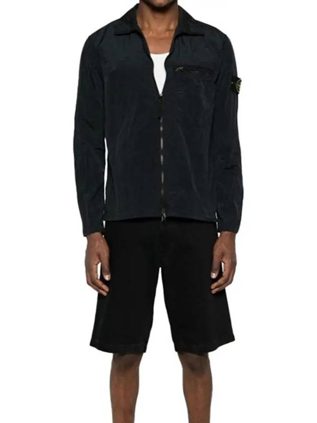 Nylon Metal Econyl Regenerated Zip-Up Jacket Blue - STONE ISLAND - BALAAN 2