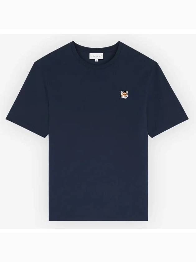 Fox Head Patch Classic Short Sleeve T-Shirt Ink Blue - MAISON KITSUNE - BALAAN 3