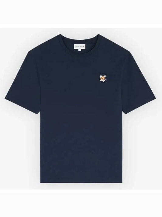 Fox Head Patch Classic Short Sleeve T-Shirt Ink Blue - MAISON KITSUNE - BALAAN 2