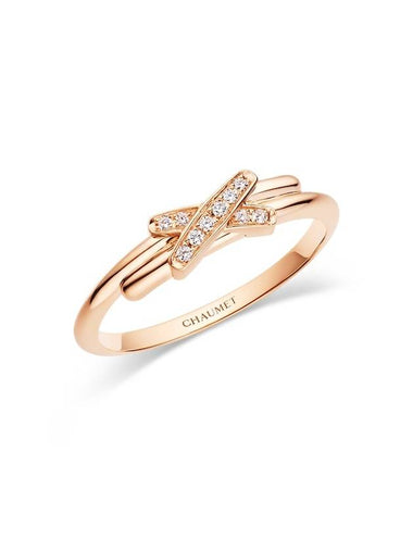 Jude Liang Ring Rose Gold Diamond 082218 - CHAUMET - BALAAN 1