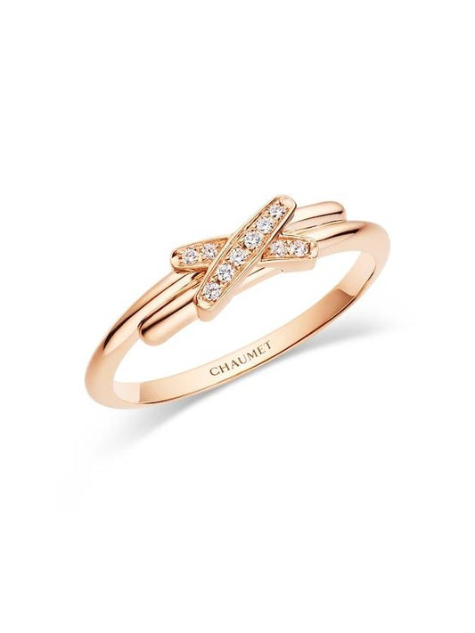 jude lien ring rose gold diamond - CHAUMET - BALAAN 1