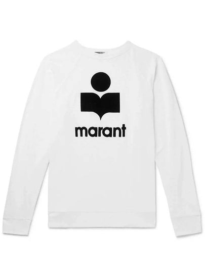 Kiefferf Logo Linen Long Sleeve T-Shirt White - ISABEL MARANT - BALAAN 2