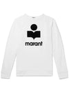 Kiefferf Logo Linen Long Sleeve T-Shirt White - ISABEL MARANT - BALAAN 3