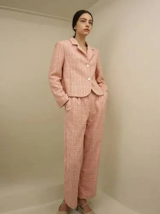 Tweed2 Glitter Pink Pants Tweed2 Glitter Pk PT - DAMAGE MNEMONIC - BALAAN 1