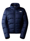 Women's Logo Print Side Zip Pockets Padding Navy - THE NORTH FACE - BALAAN 2