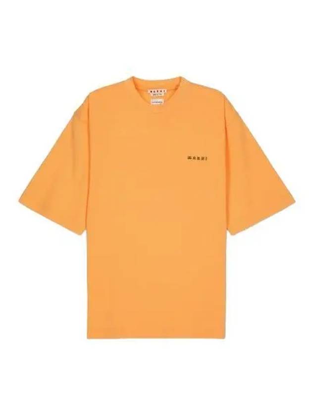 Cotton short sleeve t shirt Orange - MARNI - BALAAN 1