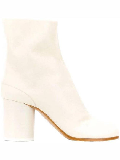 Tabi Ankle Leather Middle Boots Ivory - MAISON MARGIELA - BALAAN 2