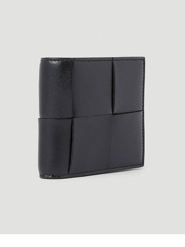 Intrecciato Cassette Half Wallet Black - BOTTEGA VENETA - BALAAN 4