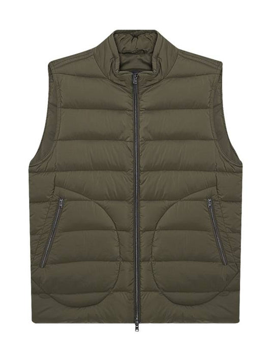 Down Padded Vest Khaki - HERNO - BALAAN 1