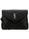 Toy Loulou Strap Shoulder Bag In Quilted Leather Black - SAINT LAURENT - BALAAN 2