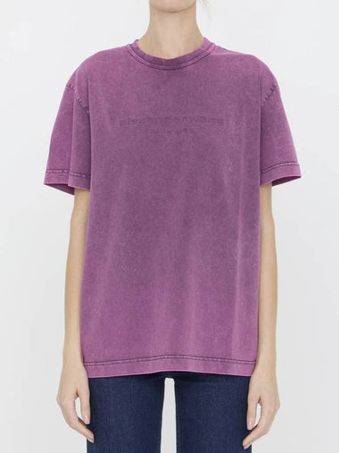 Embossed Logo T-Shirt - ALEXANDER WANG - BALAAN 1