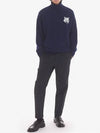 Big Fox Head Turtleneck Sweater Navy - MAISON KITSUNE - BALAAN 3