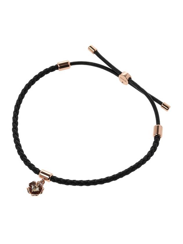 Tea Rose Friendship Slider Bracelet Black - COACH - BALAAN 1