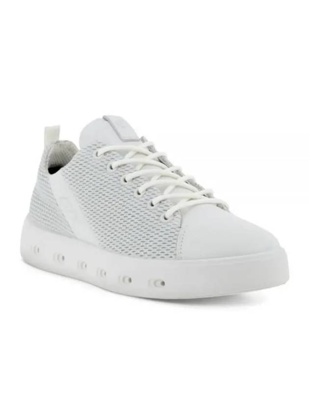 Women's Street 720 Leather Gore-Tex Low Top Sneakers White - ECCO - BALAAN 1