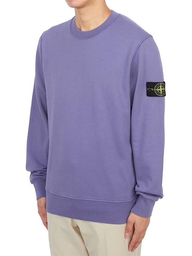 Wappen Patch Garment Dyed Sweatshirt Lavender - STONE ISLAND - BALAAN 3