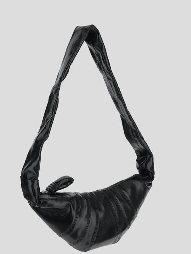 Small Croissant Shoulder Bag Black - LEMAIRE - BALAAN 3