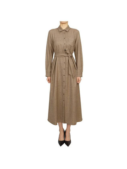 Auronzo Long Dress Brown - MAX MARA - BALAAN 2