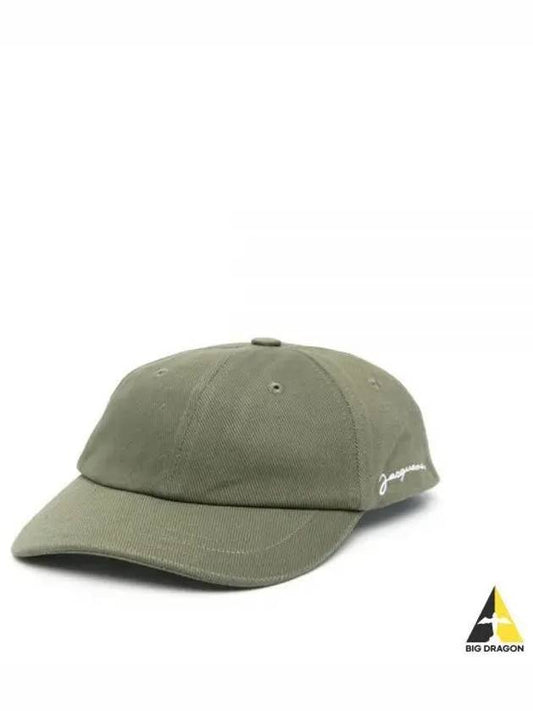 La Casquette Signature Baseball Cap Khaki - JACQUEMUS - BALAAN 2