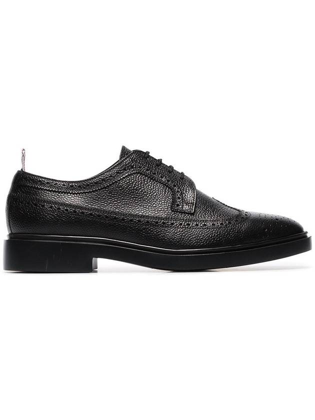 Men's Classic Long Wing Brogue Lace Up Brogue Shoes Black - THOM BROWNE - BALAAN 5