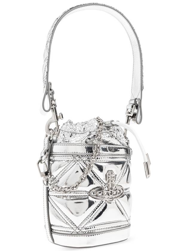 Vivienne Westwood Bag Kitty Small Type Worek, Women's, Silver - VIVIENNE WESTWOOD - BALAAN 4