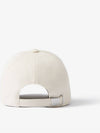 Horseferry Motif Cotton Canvas Ball Cap Ivory - BURBERRY - BALAAN 3