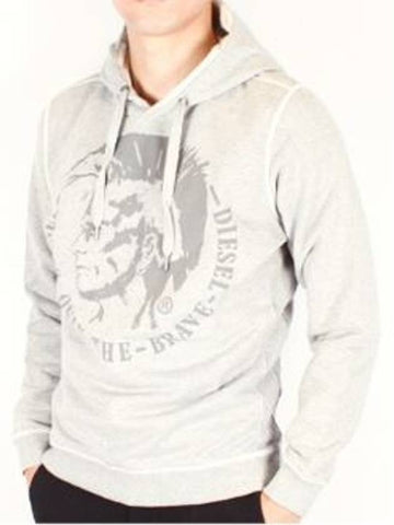 Men's Hoodie Mohawk Gray 912 - DIESEL - BALAAN 1