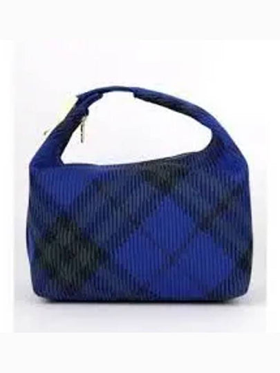 Peg Medium Check Pattern Duffel Bag Blue - BURBERRY - BALAAN 2