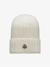 logo patch wool beanie 3B00036 A9327 030 - MONCLER - BALAAN 2