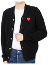 Red Heart Waffen AZ N008 051 1 Men's Wool Cardigan - COMME DES GARCONS - BALAAN 5