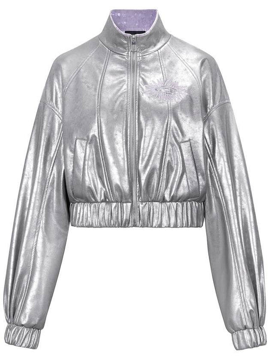 Glossy Leather Jacket Silver - WESAME LAB - BALAAN 1