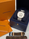 Women s Tambour Slim Monogram White 39mm 23 Years QZ120Z Condition - LOUIS VUITTON - BALAAN 1