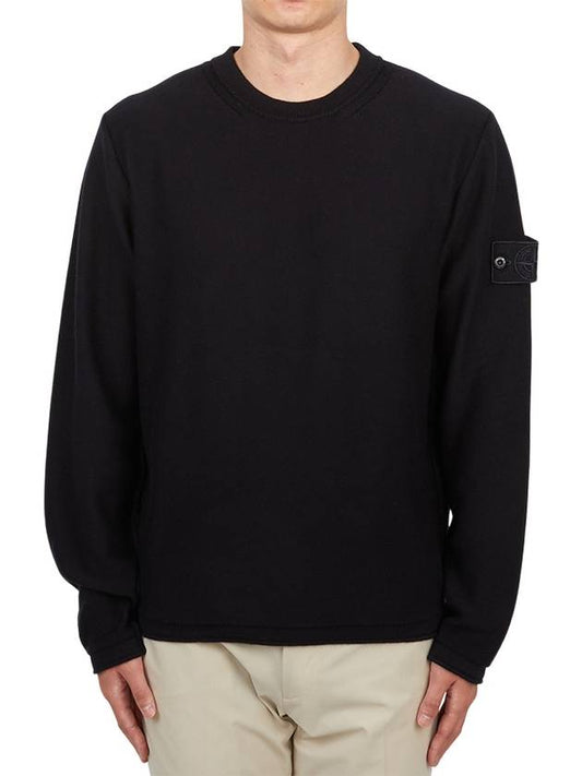 Ghost Piece Knit Top Navy - STONE ISLAND - BALAAN 2