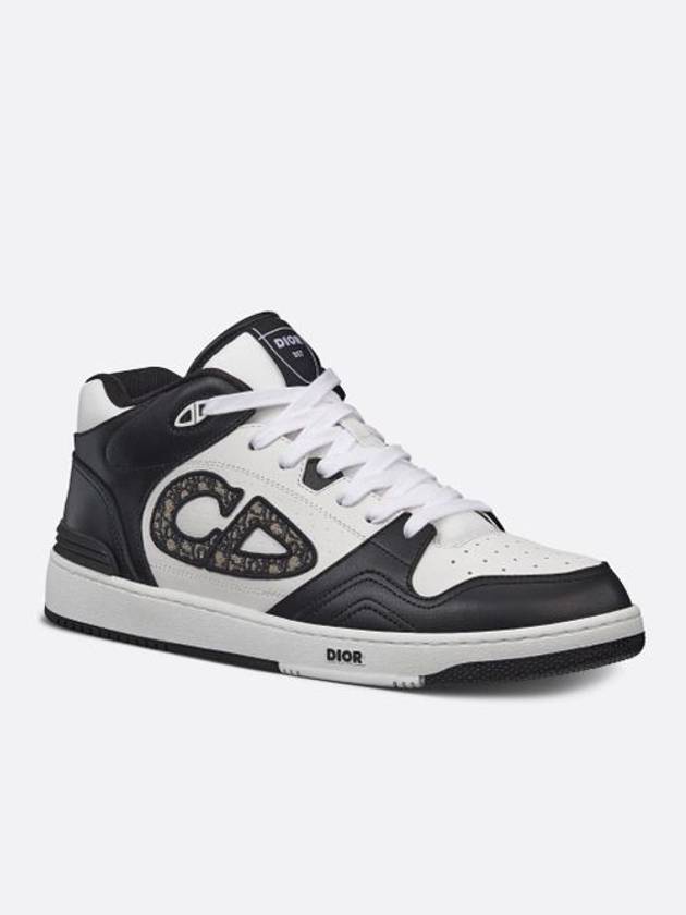 B57 High Top Sneakers Black White - DIOR - BALAAN 2