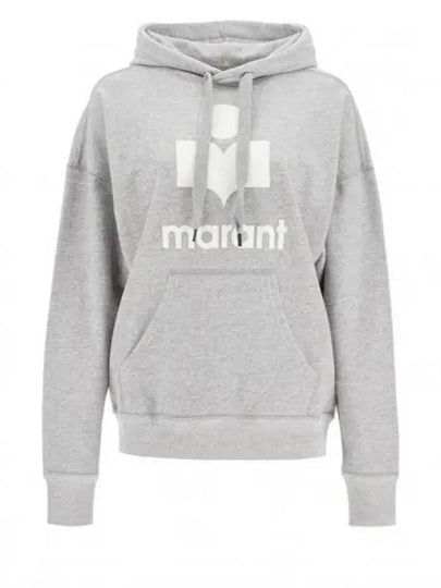 Mansel Logo Hoodie Faded Grey - ISABEL MARANT - BALAAN 2