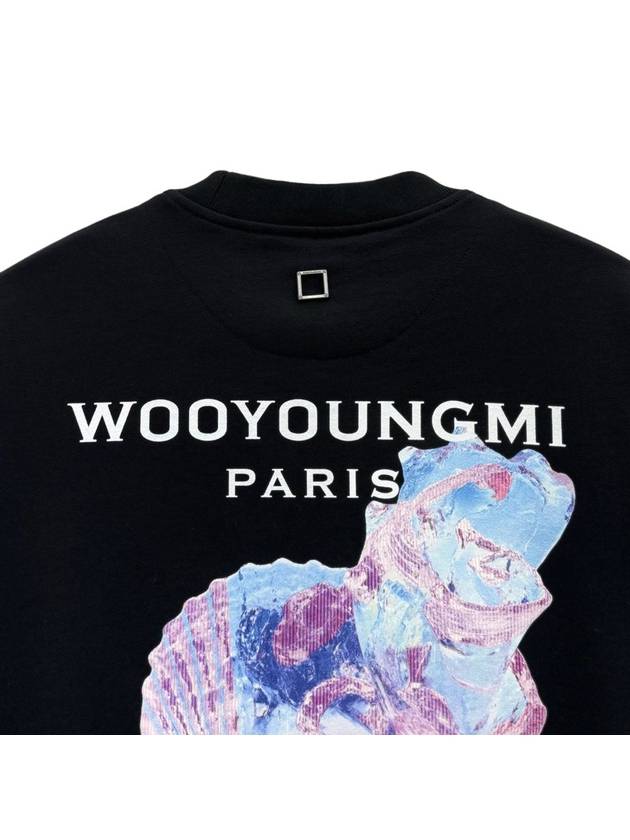 3D Coral Back Logo Sweatshirt Black - WOOYOUNGMI - BALAAN 7